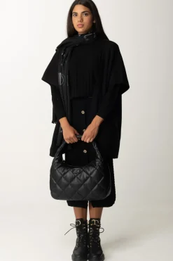 Twin-set Poncho In MagliaNERO