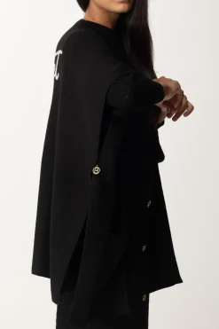 Twin-set Poncho In MagliaNERO