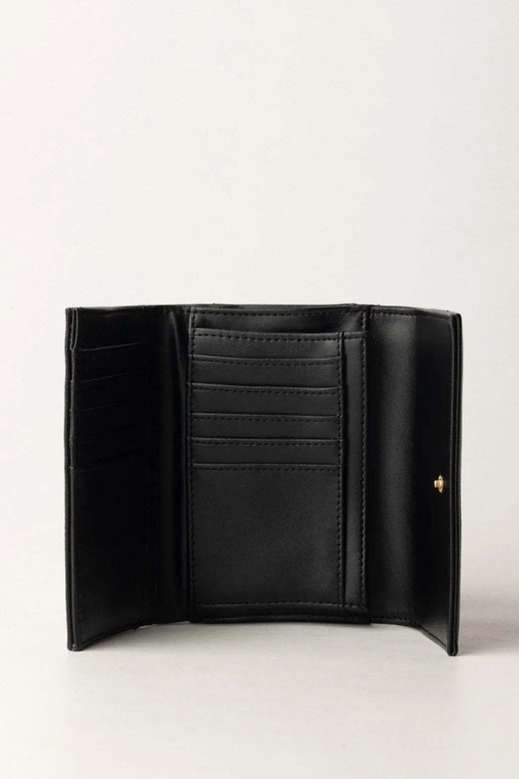 Twin-set Portafoglio Medio In Similpelle MartellataNERO