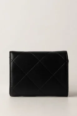 Twin-set Portafoglio Piccolo Trapuntato con LogoNERO