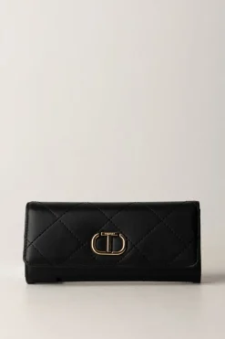 Twin-set Portafoglio Trapuntato con PattaNERO