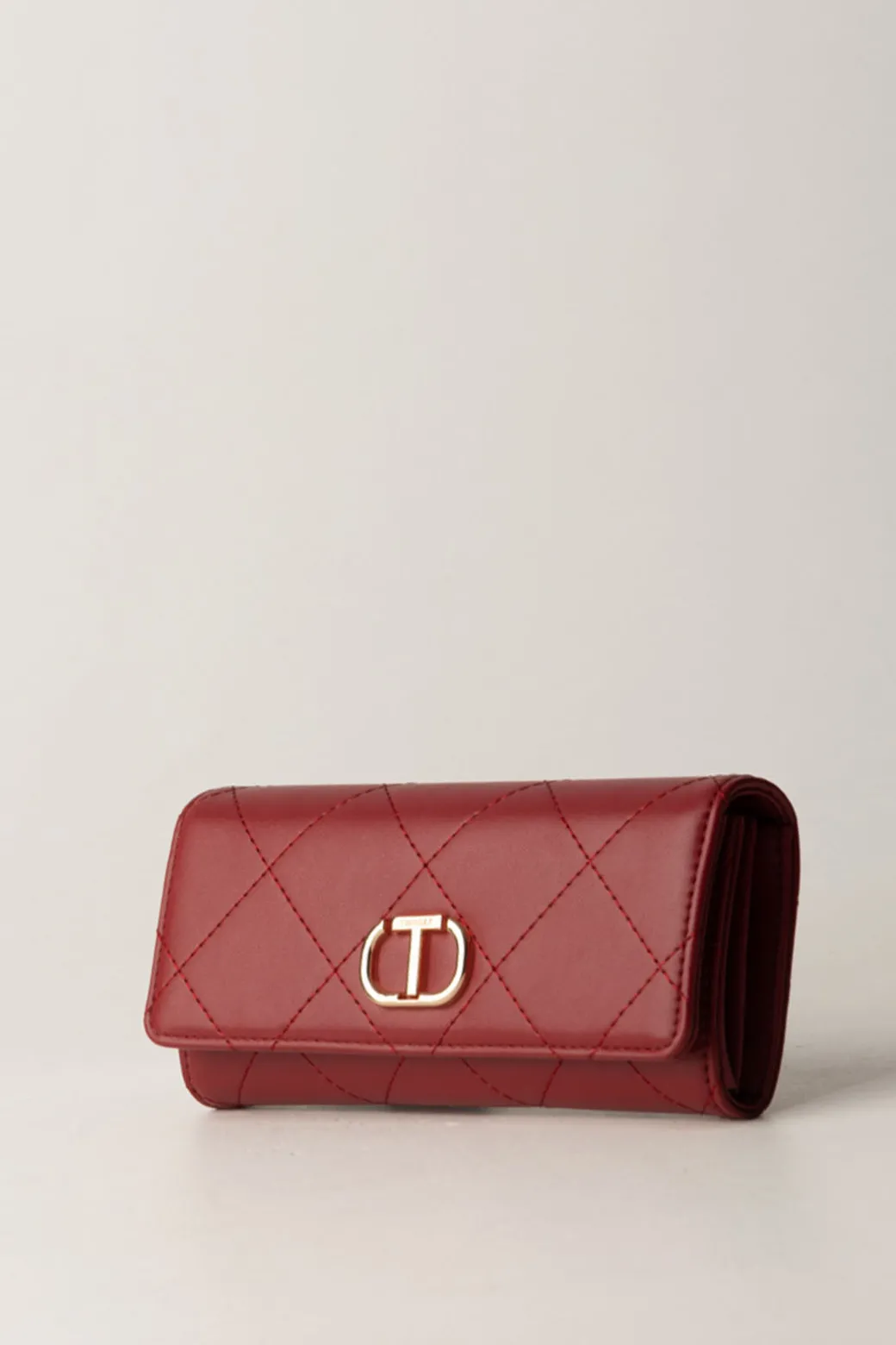 Twin-set Portafoglio Trapuntato con PattaROSSO POMPEIANO