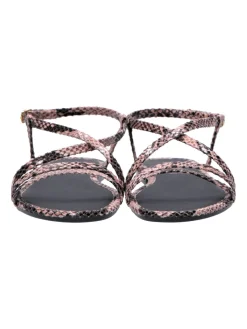 Twin-set Sandali Flat con PatternST.PITONE ROSA SELVATICA