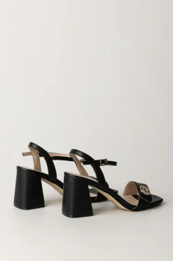 Twin-set Sandali Tacco Largo e Logo GioielloNERO