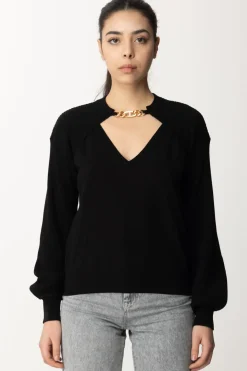 Twin-set Set Top e Coprispalle In MagliaNERO