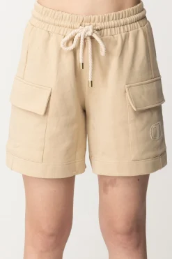 Twin-set Shorts con LogoALMOND MILK