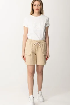 Twin-set Shorts con LogoALMOND MILK