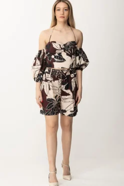 Twin-set Shorts con StampaST.EXOTIC BITTER CHOCOLATE