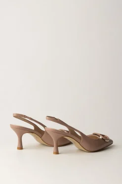 Twin-set Slingback con LogoLES BEIGES