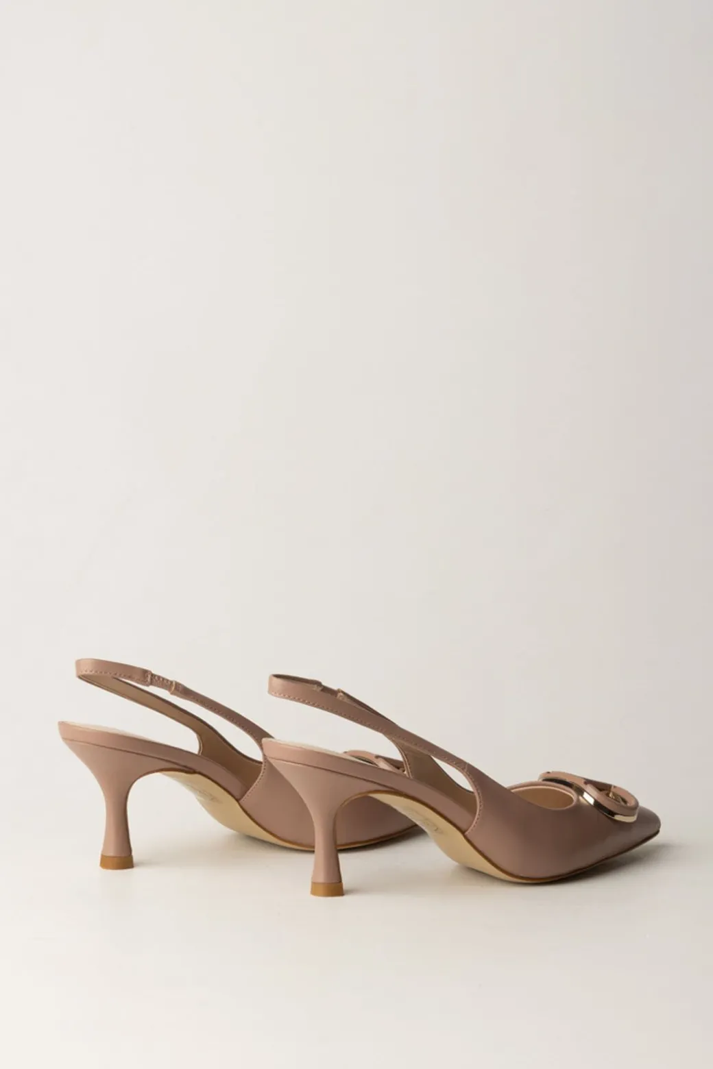 Twin-set Slingback con LogoLES BEIGES