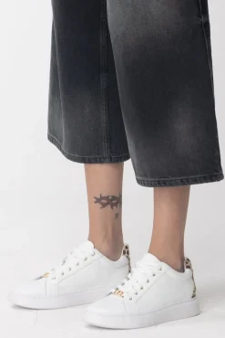 Twin-set Sneakers con Dettaglio AnimalierBIANCO OTTICO