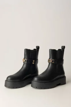 Twin-set Stivaletti Chunky con Fibbia LogataNERO