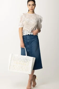 Twin-set Top Crochet Effetto PizzoNEVE