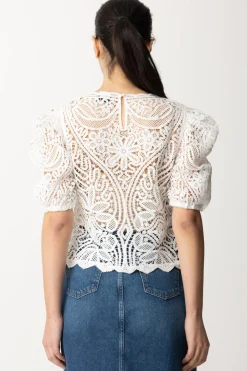 Twin-set Top Crochet Effetto PizzoNEVE