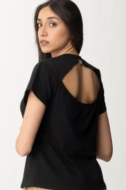 Twin-set T-shirt con Cut-out Sul RetroNERO