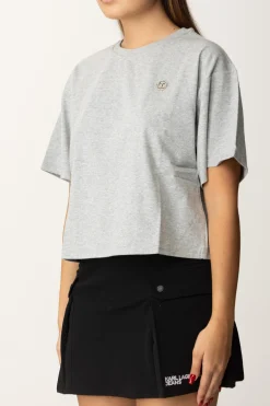 Twin-set T-shirt con Oval TGRIGIO MEDIO MELANGE