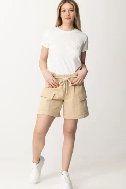 Twin-set T-shirt con Oval T RicamatoNEVE