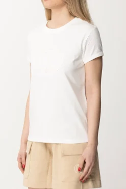 Twin-set T-shirt con Oval T RicamatoNEVE