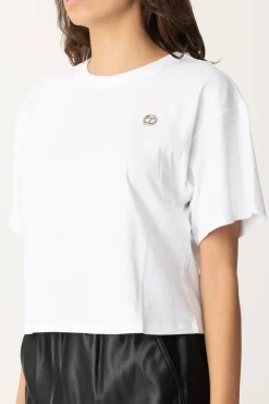 Twin-set T-shirt con Oval TBIANCO OTTICO