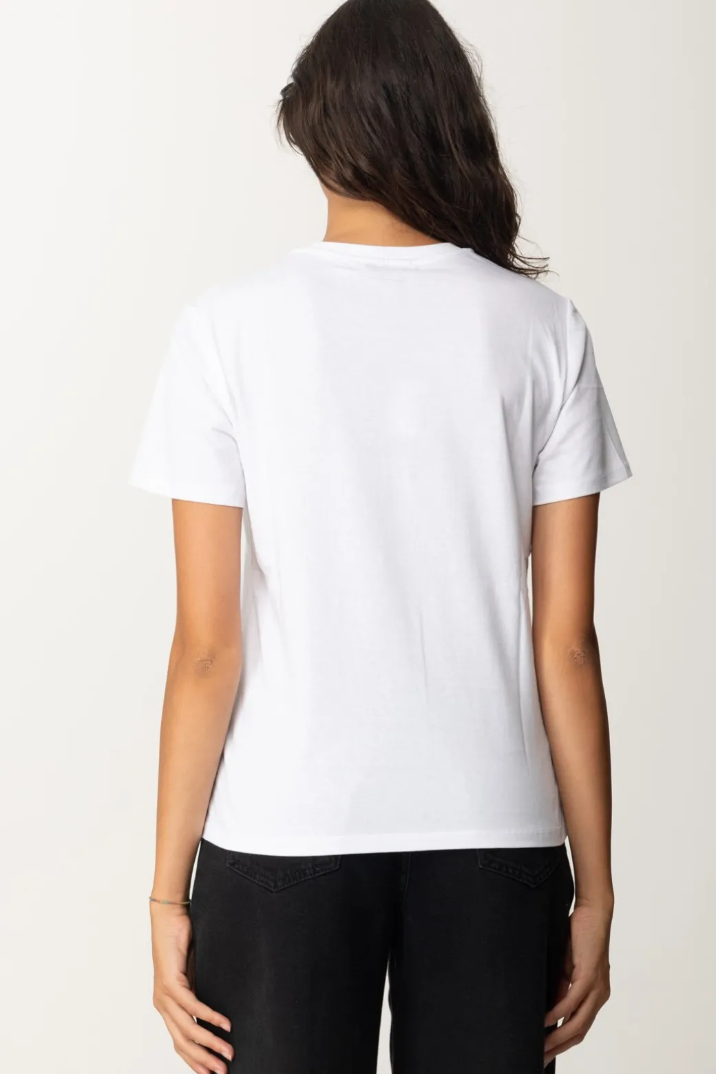 Twin-set T-shirt con Stampa Oval TBIANCO OTTICO