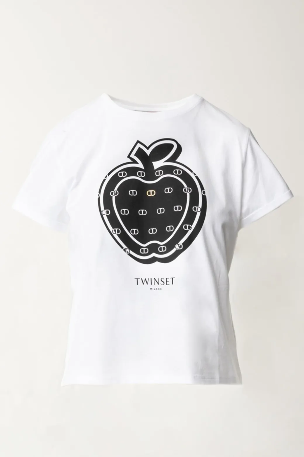 Twin-set T-shirt con Stampa MelaBIANCO OTTICO