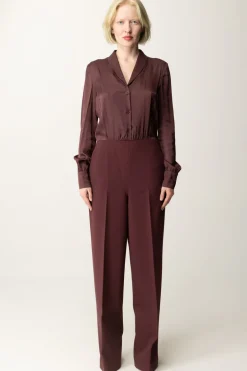 Twin-set Tuta Lunga con Top a CamiciaPLUM WINE