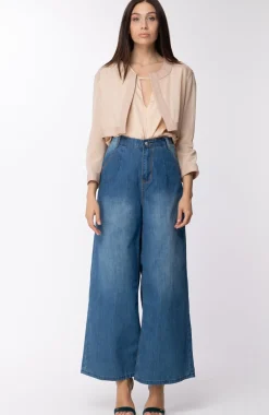 Valerio Righi Bolerino In Tulle e Inserti In Pelle Maniche LungheCIPRIA