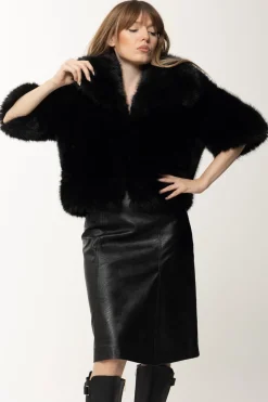 Yes London Giacca In EcopellicciaNERO