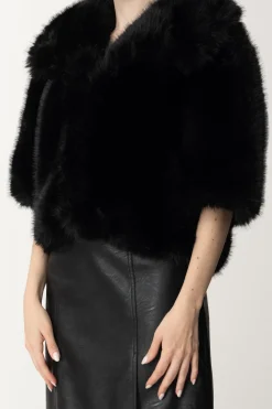 Yes London Giacca In EcopellicciaNERO