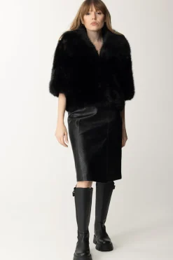 Yes London Giacca In EcopellicciaNERO