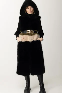 Yes London Gilet In EcopellicciaNERO/MULTICOLOR